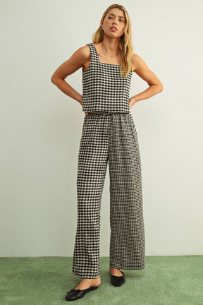 GINGHAM SET TOP AND BOTTOM