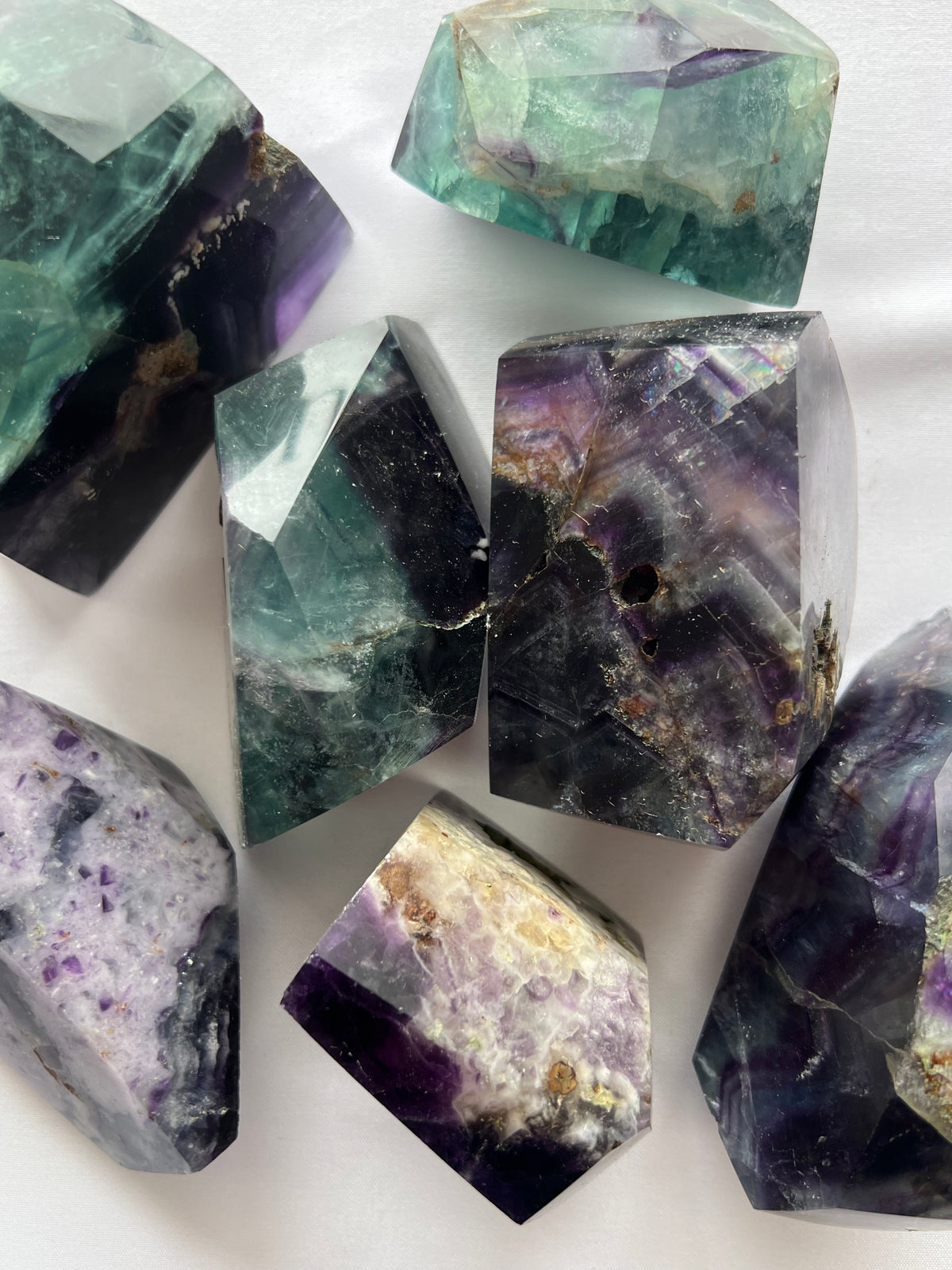 Faceted Fluorite Free Forms