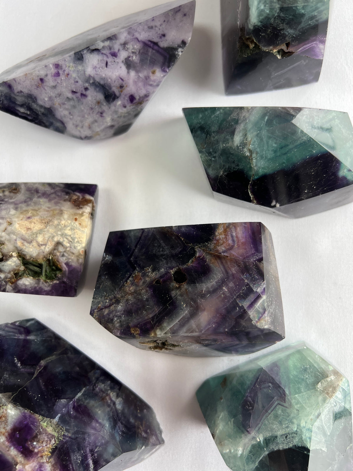 Faceted Fluorite Free Forms