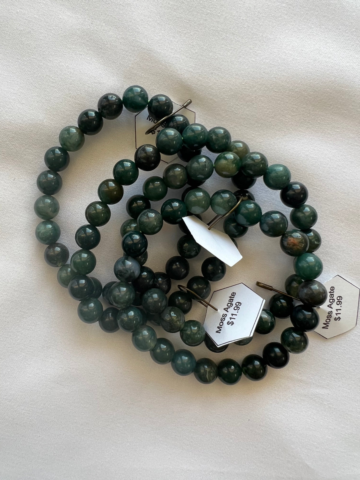 Moss Agate Bracelets