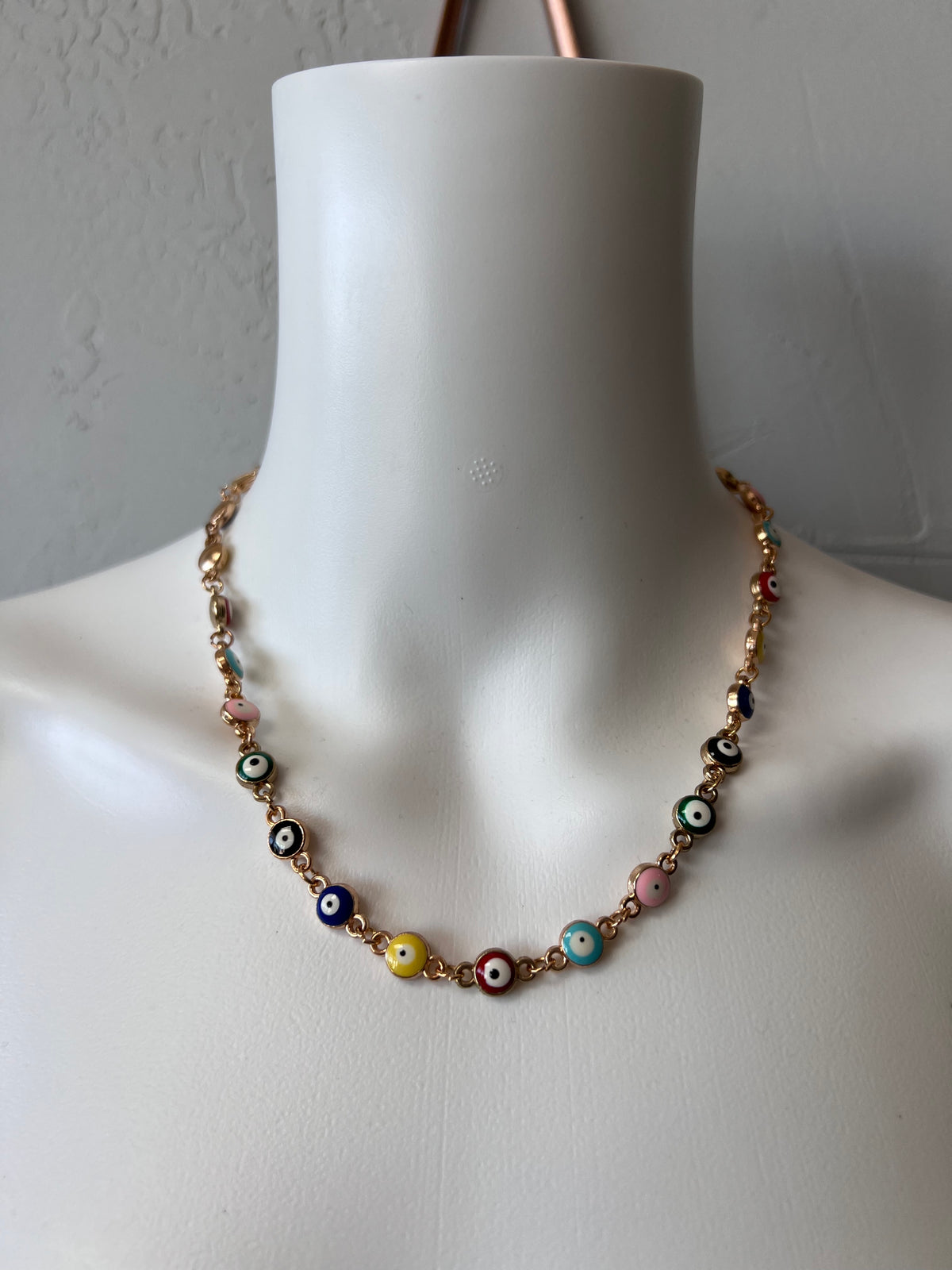 Multi Evil Eye Bead Necklace