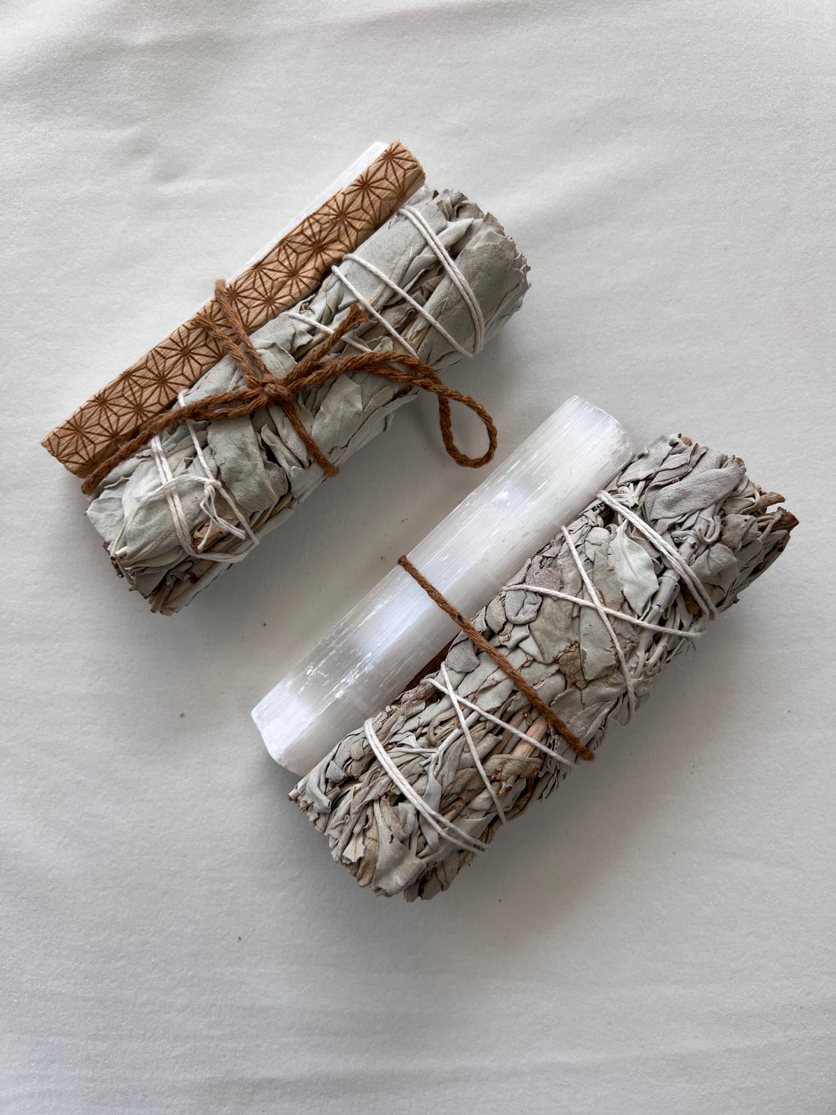 Sage, Palo Santo, & Selenite Wand Bundle